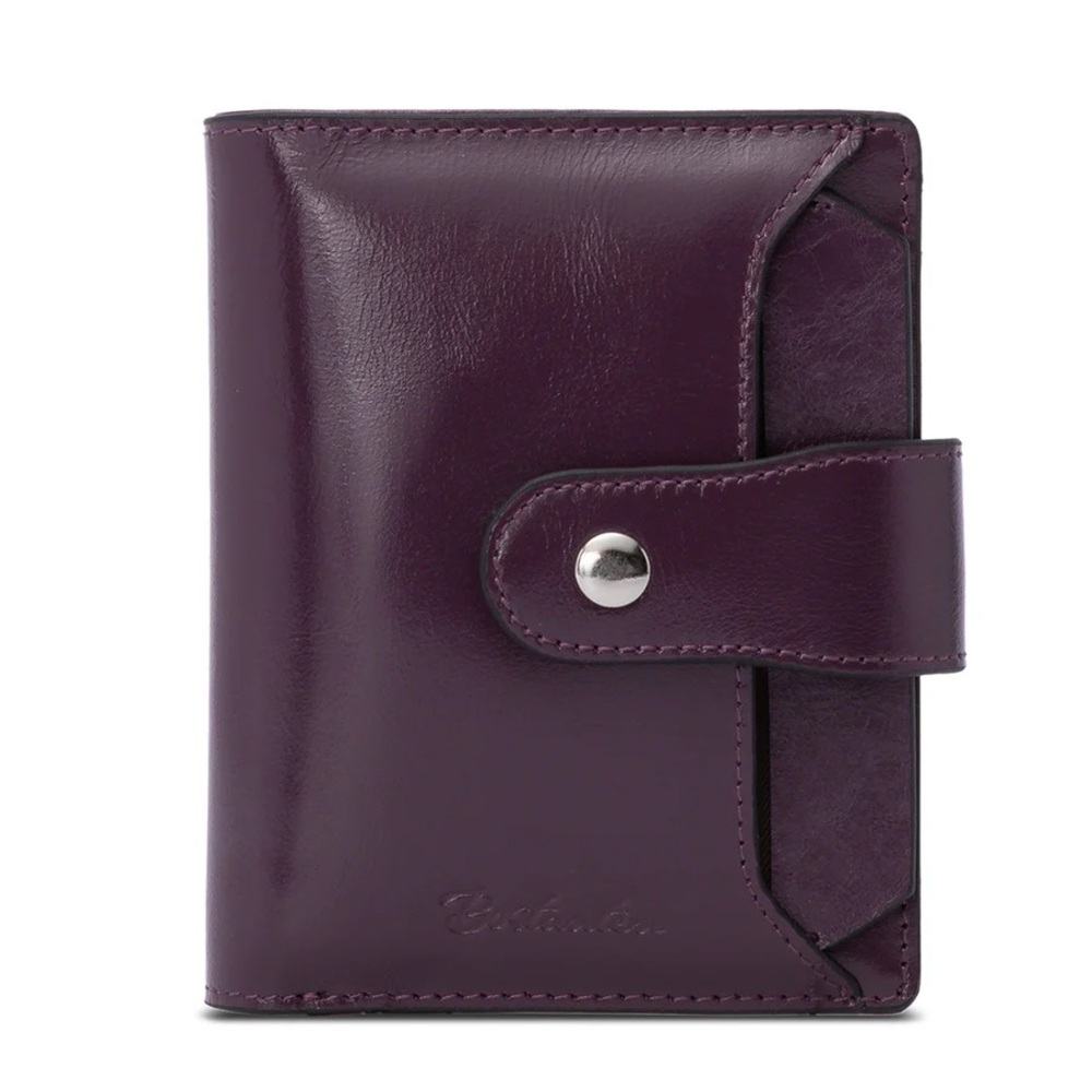 Bostonian Purple Leather Wallet
